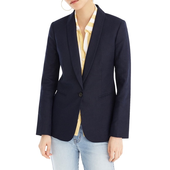 J. Crew Jackets & Blazers - J. Crew | Parke Wool Blend Blazer in Navy